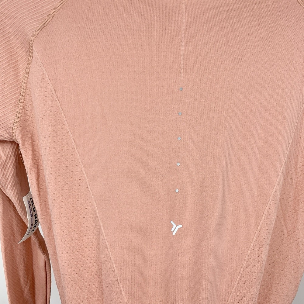 Old Navy Active Women Size Medium Shirt Long Sleeve Top Pink Seamless Go Dry - Picture 4 of 6